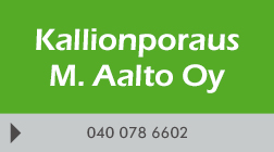 Kallionporaus M. Aalto Oy logo
